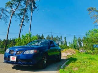 2004 Nissan Almera II (N16) Рестайлинг, синий, 400000 рублей, вид 2