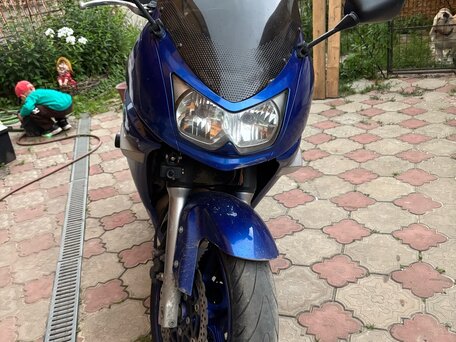 2006 Kawasaki ER-6F (Ninja 650R), синий, 360000 рублей, вид 3