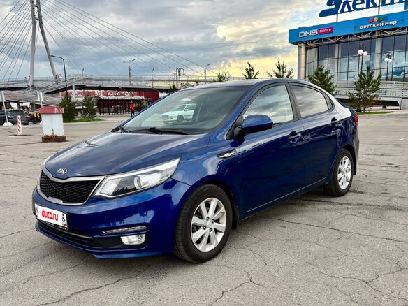 2016 Kia Rio III Рестайлинг, синий, 1100000 рублей