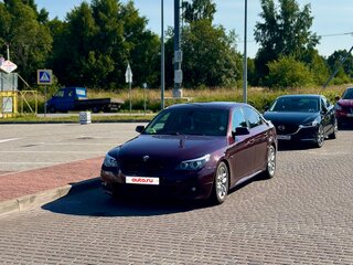 2008 BMW 5 серии 530i V (E60/E61) Рестайлинг, красный, 880000 рублей, вид 5