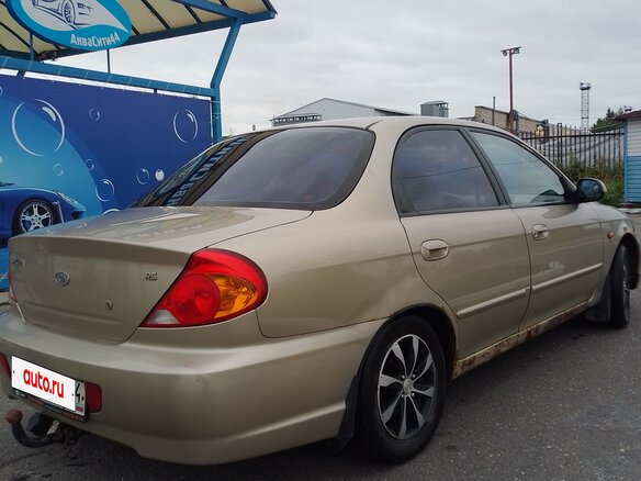 2007 Kia Spectra I Рестайлинг 2, бежевый - вид 4