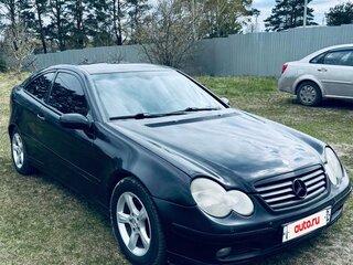 2002 Mercedes-Benz C-Класс 180 II (W203), чёрный, 450000 рублей, вид 2