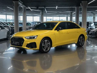 2021 Audi A4 45 TFSI V (B9) Рестайлинг, жёлтый, 3770000 рублей, вид 1