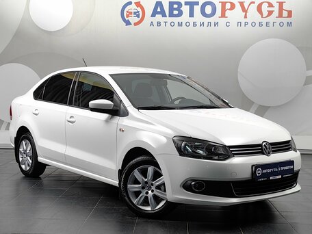 2013 Volkswagen Polo V, белый, 799000 рублей, вид 1