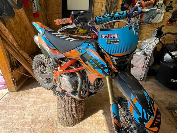 2022 Kayo Evolution YX140EM, голубой, 90000 рублей - вид 12