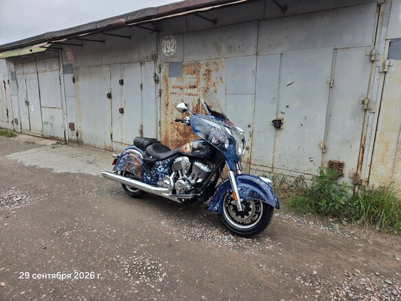 2014 Indian Chieftain, синий, 1200000 рублей - вид 13