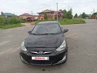2012 Hyundai Solaris I, чёрный, 800000 рублей, вид 2