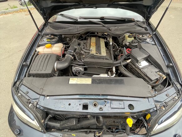 2000 Opel Omega B Рестайлинг, синий - вид 2
