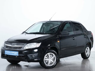 2015 Lada (ВАЗ) Granta I, чёрный, 419000 рублей, вид 3