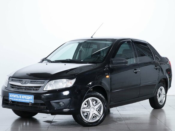 2015 Lada (ВАЗ) Granta I, чёрный, 419000 рублей - вид 2