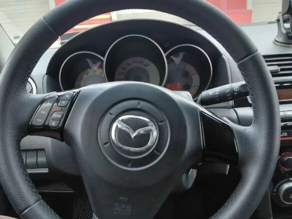 2008 Mazda 3 I (BK) Рестайлинг, красный - вид 4