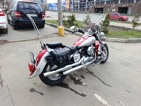 2005 Yamaha XVS650 Drag Star, красный, 536377 рублей, вид 1