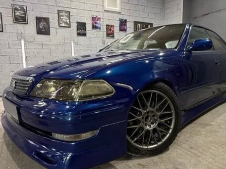 1997 Toyota Mark II VIII (X100), синий, 695000 рублей, вид 2