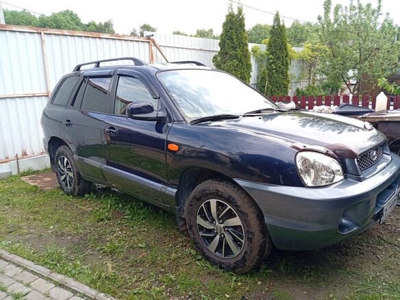 2004 Hyundai Santa Fe I, синий, 530000 рублей