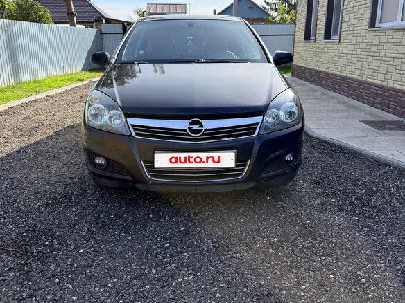 2007 Opel Astra H Рестайлинг, чёрный, 400000 рублей