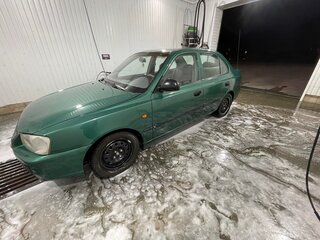 2002 Hyundai Accent ТагАЗ II, зелёный, 170000 рублей, вид 2