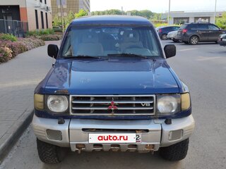 1997 Mitsubishi Pajero II Рестайлинг, синий, 450000 рублей, вид 1