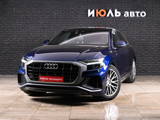 2018 Audi Q8 55 TFSI I (4M), синий, 5450000 рублей, вид 1