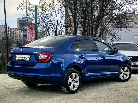 2017 Skoda Rapid I Рестайлинг, синий - вид 8