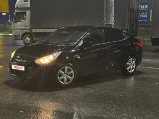 2014 Hyundai Solaris I Рестайлинг, чёрный, 649000 рублей, вид 1