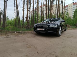2013 Audi A8 Long III (D4), чёрный, 890000 рублей, вид 2