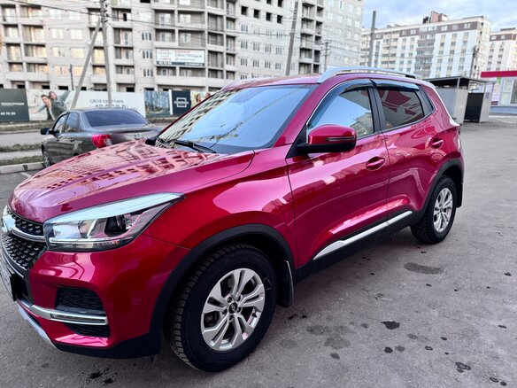 2021 Chery Tiggo 4 I Рестайлинг, красный, 1850000 рублей