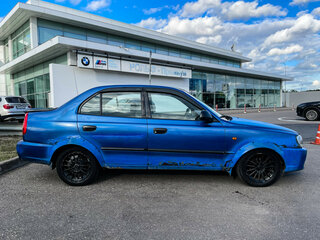 2002 Hyundai Accent ТагАЗ II, синий, 129000 рублей, вид 4