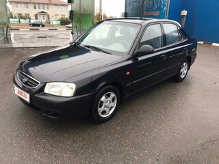 2007 Hyundai Accent ТагАЗ II, чёрный, 550000 рублей, вид 3