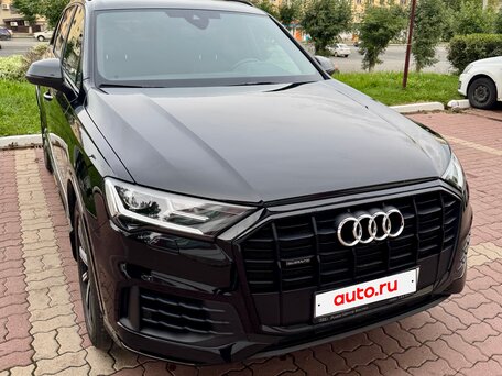 2022 Audi Q7 55 TFSI II (4M) Рестайлинг, чёрный, 6800000 рублей, вид 3