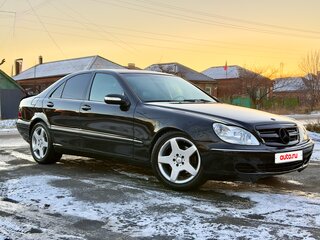 2003 Mercedes-Benz S-Класс 350 IV (W220) Рестайлинг, чёрный, 799000 рублей, вид 4