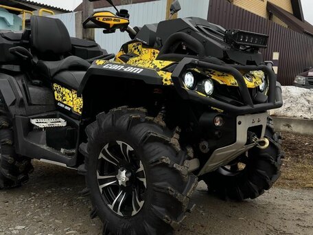 2014 BRP Can-Am Outlander X MR 1000R, жёлтый, 1315000 рублей, вид 2