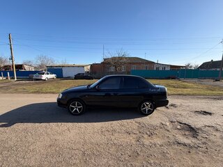 2008 Hyundai Accent ТагАЗ II, чёрный, 450000 рублей, вид 4