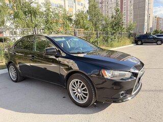 2013 Mitsubishi Lancer X Рестайлинг, чёрный, 590000 рублей, вид 3