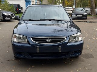 2009 Hyundai Accent ТагАЗ II, синий, 450000 рублей, вид 4