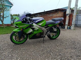 1998 Kawasaki ZX-6R Ninja, зелёный, 310000 рублей, вид 3