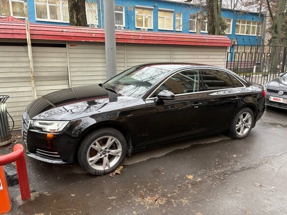 2016 Audi A4 V (B9), чёрный - вид 2