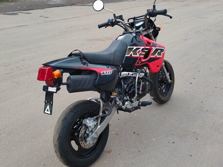 2007 Kawasaki KSR 110, красный, 189000 рублей, вид 3