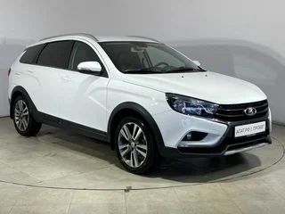 2020 Lada (ВАЗ) Vesta SW I, белый, 1100000 рублей, вид 4