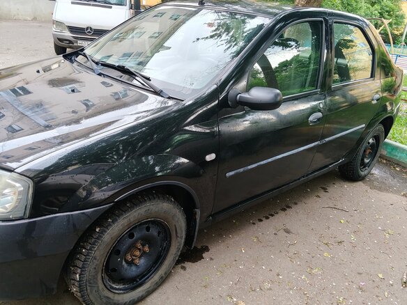 2009 Renault Logan I, чёрный, 355000 рублей - вид 2
