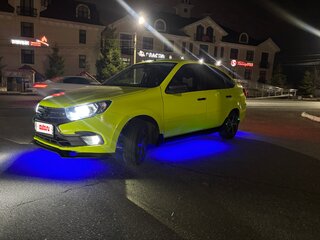 2019 Lada (ВАЗ) Granta I Рестайлинг, зелёный, 720000 рублей, вид 2