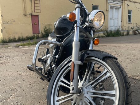 2009 Kawasaki VN900 Vulcan, синий, 580000 рублей, вид 4