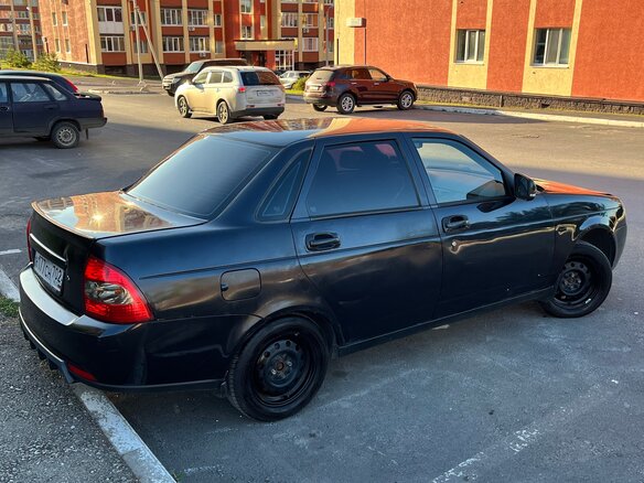 2007 Lada (ВАЗ) Priora I, чёрный, 180000 рублей - вид 3