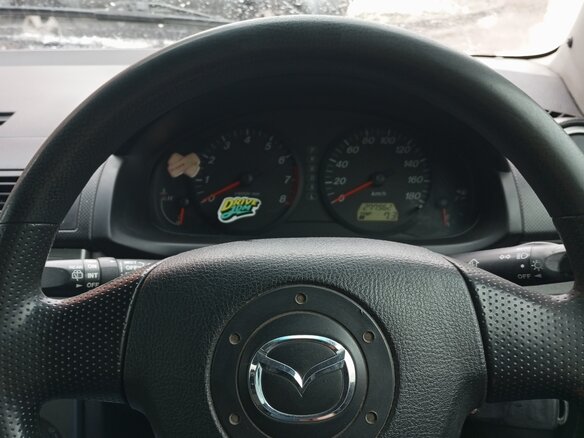 2005 Mazda Demio II (DY) Рестайлинг, голубой, 100000 рублей - вид 4
