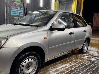 2012 Lada (ВАЗ) Granta I, серебристый, 195000 рублей, вид 4