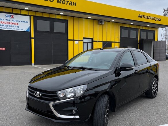 2021 Lada (ВАЗ) Vesta I, чёрный, 990000 рублей - вид 1