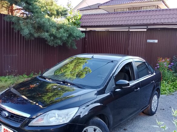 2008 Ford Focus II Рестайлинг, чёрный - вид 4