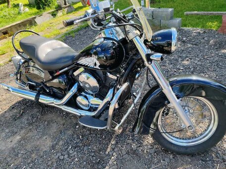 2005 Kawasaki VN400 Vulcan, чёрный, 339500 рублей, вид 4