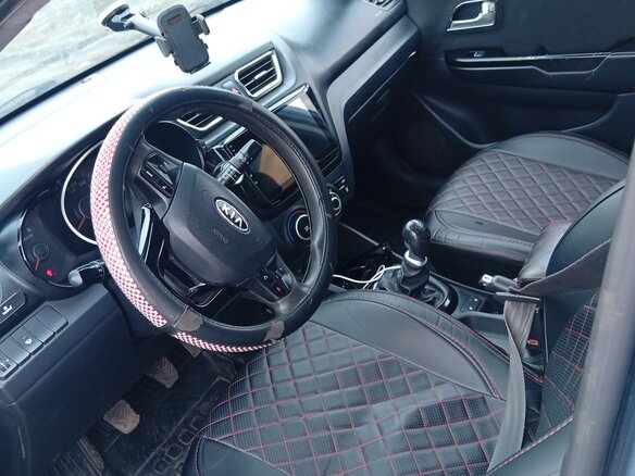 2012 Kia Rio 5-speed III, голубой, 550000 рублей - вид 9