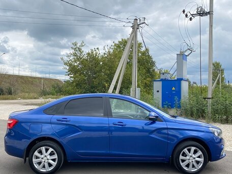 2021 Lada (ВАЗ) Vesta I, синий, 1020000 рублей, вид 2