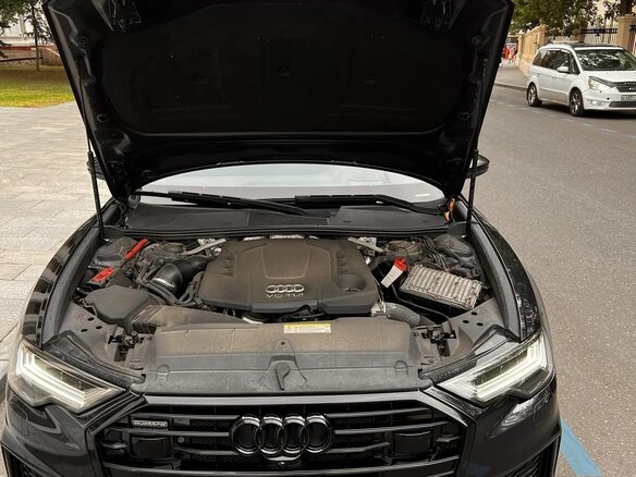 2018 Audi A6 50 TDI V (C8), синий - вид 4